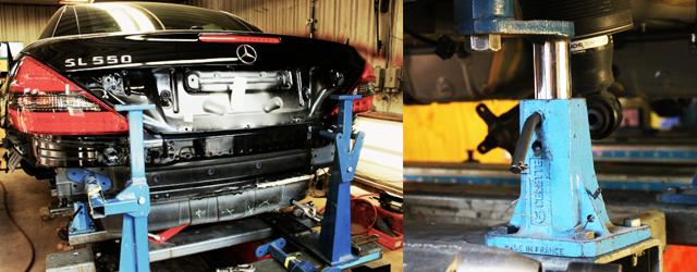 Celette | Mercedes Body Shop | Baltimore Maryland | Unibody Repairs